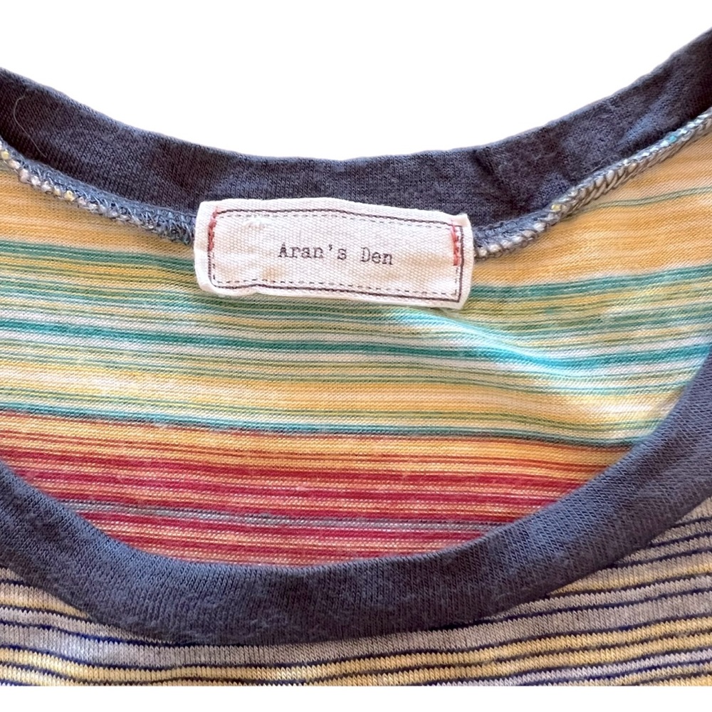 Aran’s Den Striped Crop Top Juniors Size Small - Picture 8 of 8